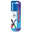 2 RECHARGES FRIXION 4 COULEURS COLORIS ROUGE