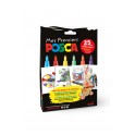 COFFRET "MES PREMIERS POSCA" 6 MARQUEURS ASSORTIS + 1 LIVRET DE 25 ATELIERS