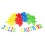 130 LETTRES CAOUTCHOUC ADHÉSIF COLORIS ASSORTIS