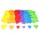 200 CŒURS CAOUTCHOUC ADHÉSIF TAILLES ET COLORIS ASSORTIS