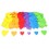 200 CŒURS CAOUTCHOUC ADHÉSIF TAILLES ET COLORIS ASSORTIS
