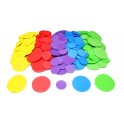 200 FORMES RONDES CAOUTCHOUC ADHÉSIF TAILLES ET COLORIS ASSORTIS