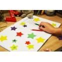 150 ETOILES FEUTRINE ADHÉSIVE ASSORTIS