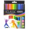 12 FEUTRES POINTE LARGE COLORIS ASSORTIS