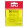 50 NOTES REPOSITIONNABLES TRANSPARENTES 76X76 JAUNE