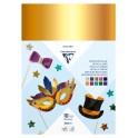 10F CARTON MÉTALLISÉ 255G 25X35CM COLORIS ASSORTIS