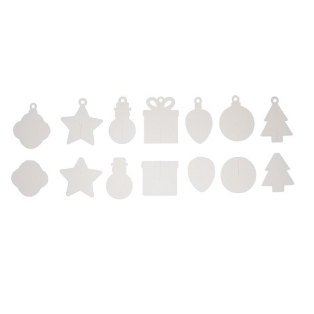 25 SUSPENSIONS DE NOEL 3D CARTON