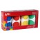 4 ROULEAUX 1416 GOMMETTES RONDES 45MM COLORIS CLASSIQUES