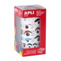 ROULEAU 1380 GOMMETTES YEUX FORMES ET COLORIS ASSORTIS