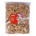 400 PINCES À LINGE 4,8CM COLORIS NATUREL