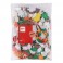 500 GOMMETTES MOUSSE ADHESIVE FEUILLES ASSORTIES