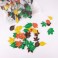 500 GOMMETTES MOUSSE ADHESIVE FEUILLES ASSORTIES