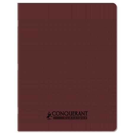 CAHIER PP MARRON 17X22 96P SÉYÈS 90G PIQURE