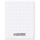 CAHIER PP INCOLORE 17X22 96P 5/5 90G PIQURE
