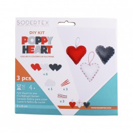 10 KITS 3 CŒURS À COUDRE