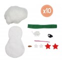 10 KITS BONHOMME DE NEIGE À COUDRE