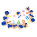 84 MINI TAMPONS 7 THÈMES ASSORTIS
