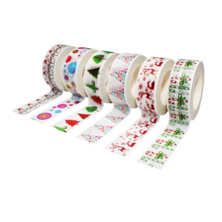 6 RUBANS ADHESIFS THÈME NOEL