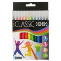 12 FEUTRES POINTE MOYENNE COLORIS ASSORTIS