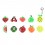 1500 AQUA PERLES FRUITS + 10 MODÈLES