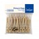 24 PINCES À LINGE 7CM COLORIS NATUREL