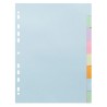 INTERCALAIRES A4 CARTE FORTE 8 POSITIONS COLORIS PASTELS