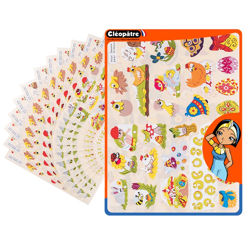 720 GOMMETTES PAQUES
