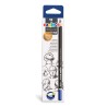 BLACK PENCILS HB 12 CRAYONS GRAPHITE