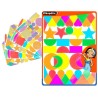 4170 GOMMETTES BABY GÉOMÉTRIQUES COLORIS FLUOS ET PASTELS ASSORTIS