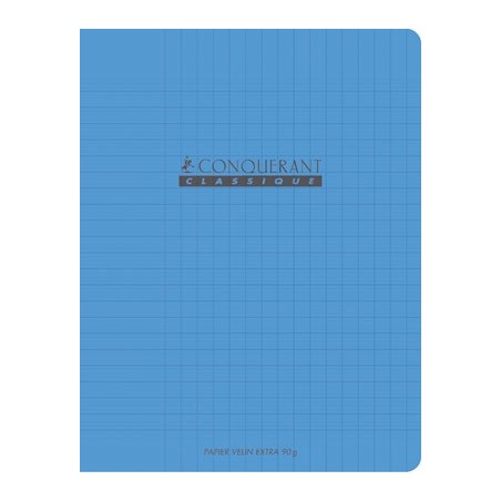 CAHIER PP BLEU 17X22 60P SÉYÈS 90G PIQURE