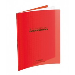 CAHIER PP ROUGE 17X22 32P SÉYÈS 90G PIQURE