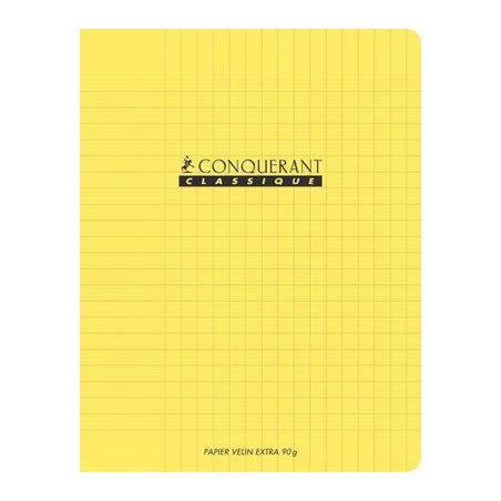 CAHIER PP JAUNE 17X22 60P SÉYÈS 90G PIQURE
