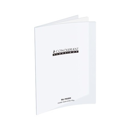 CAHIER PP INCOLORE 24X32 96P UNI 90G
