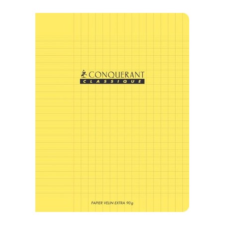 CAHIER PP JAUNE 24X32 96P SÉYÈS 90G PIQURE