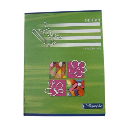 CAHIER DESSIN 17X22 16P UNI 90G