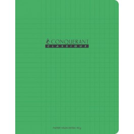 CAHIER PP VERT 21X29,7 96P SÉYÈS 90G PIQURE