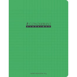 CAHIER PP VERT 24X32 96P SÉYÈS 90G PIQURE