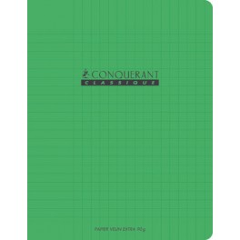 CAHIER PP VERT 24X32 96P SÉYÈS 90G PIQURE