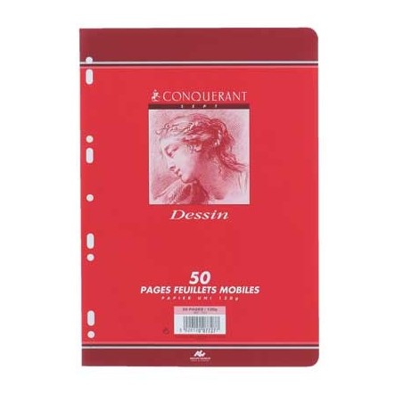 FEUILLETS MOBILES DESSIN 21X29,7 50P UNI 120GR
