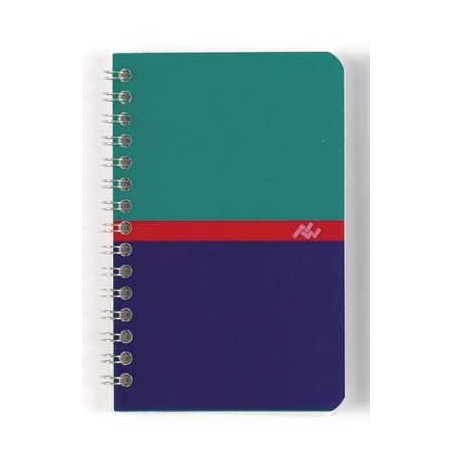 CARNET RELIURE INTÉGRALE 9X14 100P 5X5 70G