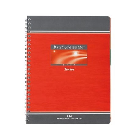 CAHIER DE TEXTES CARTE 17X22 124P RELIURE INTÉGRALE
