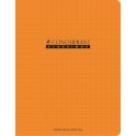 CAHIER PP ORANGE 17X22 32P SÉYÈS 90G PIQURE