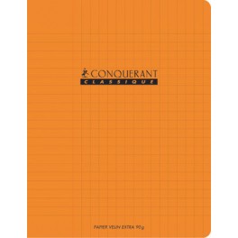 CAHIER PP ORANGE 21X29,7 96P SÉYÈS 90G PIQURE