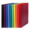 CAHIER CLASSEUR POLYPRO 4 ANNEAUX D20 mm - COLORIS ASSORTIS