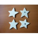 LOT DE 4 ETOILES BOIS MAGNET