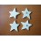 LOT DE 4 ETOILES BOIS MAGNET
