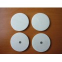 ROND BOIS NATUREL MAGNET A DECORER LOT DE 4