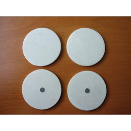 ROND BOIS NATUREL MAGNET A DECORER LOT DE 4