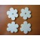 LOT DE 4 FLEURS BOIS MAGNET