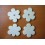 LOT DE 4 FLEURS BOIS MAGNET